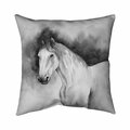 Begin Home Decor 26 x 26 in. Domino Horse-Double Sided Print Indoor Pillow 5541-2626-AN436